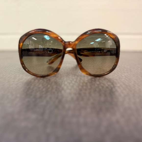 AUTHENTIC Tom Ford Annabelle Brown Tortoise Sunglasses